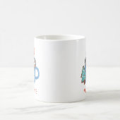 Mug Cute Custom Snowman Nom personnalisé Cocoa (Centre)