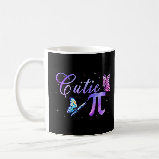 Mug Cute & Cutie Pi Math Pie Papillon Adorable Math (Gauche)