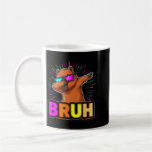 Mug Cute Dabbing Capybara Funny Animal Meme Capy Lover (Gauche)