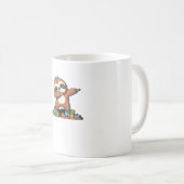 Mug Cute Dabbing Sloth Autism Awareness Autistic Kids (Devant droit)