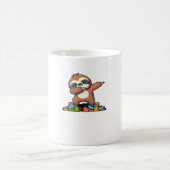 Mug Cute Dabbing Sloth Autism Awareness Autistic Kids (Centre)