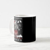 Mug Cute Dachshund Christmas Wearing Sweater Funny Xma (Devant gauche)
