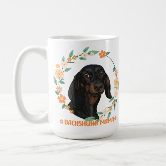 Mug Cute Dachshund - Dachshund Mama (Gauche)