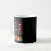 Mug Cute Dachshund Le Doxie Christmas Tree Xmas Hat Lo (Devant gauche)