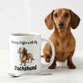 Mug Cute Dachshund Sandy Matin Brown