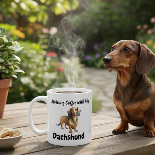 Mug Cute Dachshund Sandy Matin Brown