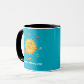 Mug Cute Dad Solar System Star Space Cartoon (Devant gauche)
