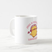Mug Cute Dancing Chick Just A Chick Who Loves K-pop (Devant gauche)