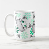 Mug Cute de chat et pointe joueuse à partir d'une poch (Gauche)