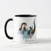 Mug Cute d'eau de la rivière Otter (Gauche)