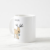 Mug Cute Deer Ajoute Votre Nom (Devant gauche)