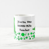 Mug Cute Dinosaur Conception de l'enseignant (Centre)