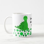 Mug Cute Dinosaur Conception de l'enseignant (Gauche)