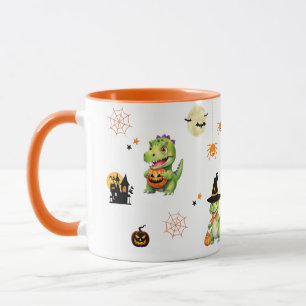 Mug Cute Dinosaur jouer tour citrouille pour traiter h