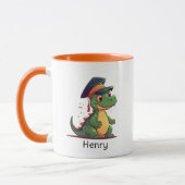 Mug Cute Dinosaur Kindergarten Graduate Personnalisé (Gauche)