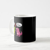 Mug Cute Dinosaur T Rex Hug Valentines Day Couple Boyf (Devant gauche)