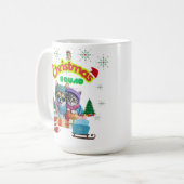 Mug Cute dog and cat Christmas squad design  (Devant gauche)