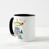 Mug Cute dog and cat Christmas squad design  (Devant gauche)