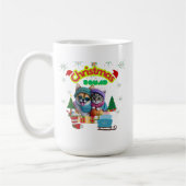 Mug Cute dog and cat Christmas squad design  (Gauche)