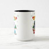 Mug Cute dog and cat Christmas squad design  (Centre)