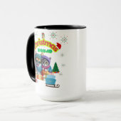 Mug Cute dog and cat Christmas squad design  (Devant gauche)