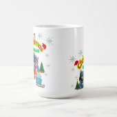 Mug Cute dog and cat Christmas squad design  Coffee Mu (Centre)