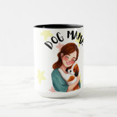 Mug Cute Dog Mama cup design  (Centre)