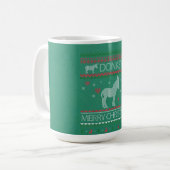 Mug Cute Donkey Ugly Sweater Christmas Holiday Winter (Devant gauche)