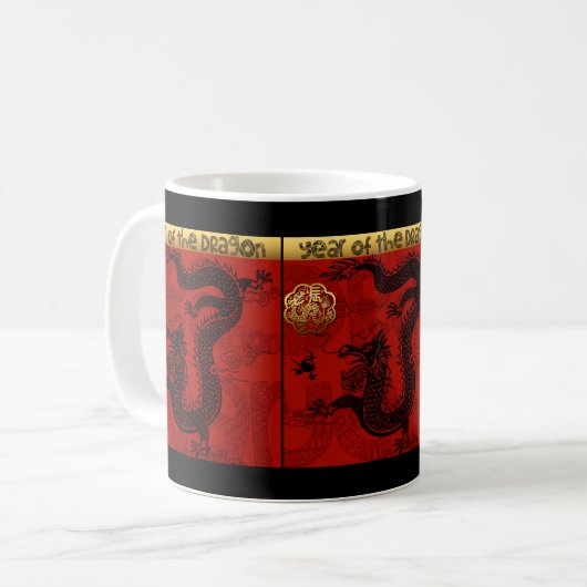 Mug Cute Dragon Chinese Year 2024 Zodiac Birthday 2TM (Devant gauche)