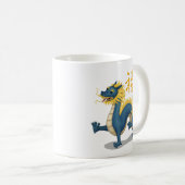 Mug Cute dragon chinois Zodiac "Fortune" Blanc (Devant droit)