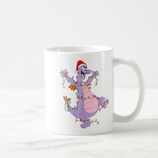 Mug Cute Dragon Christmas Lights Santa Hat Animal Men  (Droite)