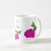 Mug Cute dragonfly on Zinnia Flower Personnalisé (Devant droit)