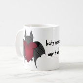Mug Cute drôle amores Valentines jour batte (Devant gauche)