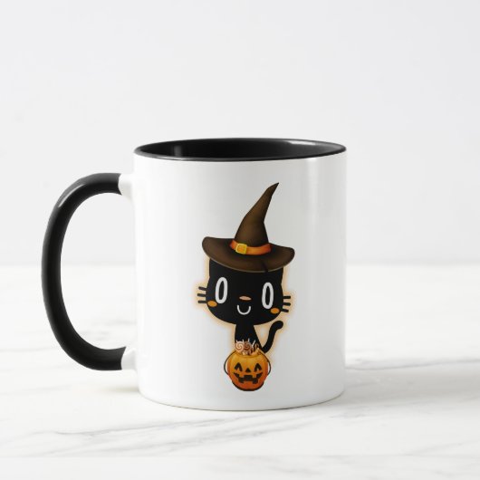 Mug Cute drôle Halloween Chats noirs (Gauche)