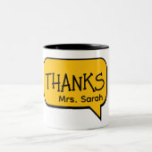 Mug Cute Drôle Jaune Merci (Centre)