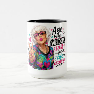 Mug Cute/Drôle/Sassée L'âge Apporte La Sagesse