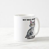 Mug Cute drôle Tabby Kitty Chat (Devant droit)