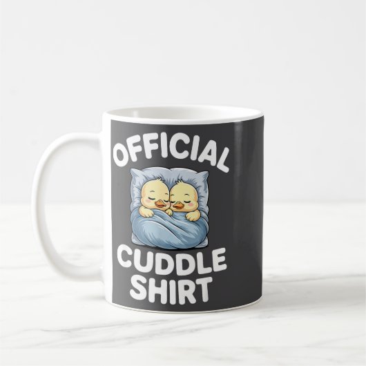 Mug Cute Duck Couple Snuggle Cuddle  (Gauche)