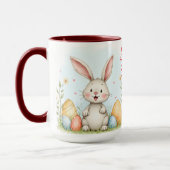 Mug Cute Easter Bunny And Eggs Trendy Collection (Gauche)