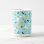 Mug Cute Easter Bunny Pattern Kawaii Rabbits Eggs  (Centre)