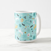 Mug Cute Easter Bunny Pattern Kawaii Rabbits Eggs  (Devant droit)