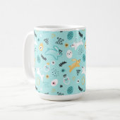 Mug Cute Easter Bunny Pattern Kawaii Rabbits Eggs  (Devant gauche)