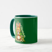 Mug Cute Easter Bunny with Colorful Eggs - caneca (Devant gauche)