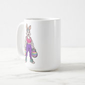 Mug Cute Easter Bunny Workout Cartoon – Fitness Rabbit (Devant gauche)