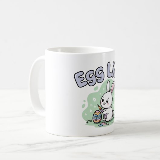 Mug Cute Easter Egg Life Bunny Artwork (Devant gauche)