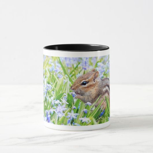 Mug Cute écureuil avec Fleur sauvage - Inspiré par la  (Centre)