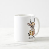 Mug Cute Eland Reading Book Custom (Devant droit)