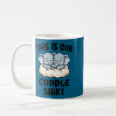 Mug Cute Elephant Couple This Is Our Cuddle  (Gauche)