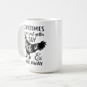 Mug Cute Épouse De Poulet F Hors Du Coq Des Agriculteu (Devant gauche)