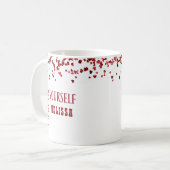 Mug Cute Espresso Yself Rouge Grand et Gras (Devant gauche)